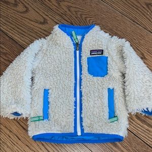 Patagonia Blue Retro Fleece Jacket 6M Like New